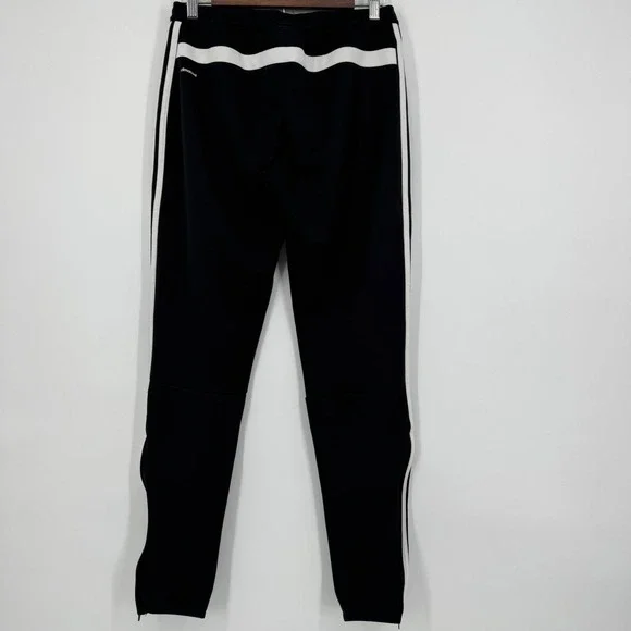 Adidas Climalite Womens Medium Black White Stripe Athletic Track Pants Joggers - Picture 4 of 10